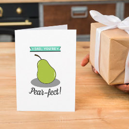 パパ、あなたはpear-fect!ペナシのお父さんの日 カード