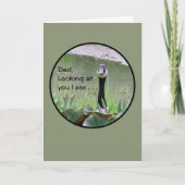 パパ、あなたを見る私はカメラを見て/ガチョウ カード (正面)