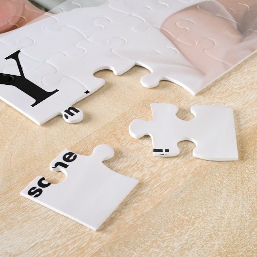 パパ ありがとう オーダーメイド フォト メッセージ ジグソーパズル (側面)