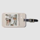 パパ、ありがとう – 写真カスタムと文字 | ラゲッジタグ (正面横)