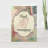 パパ、いつも私のいたずらに付き合ってくれてありがとう サンキューカード (正面)