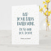 パパ、おなら臭い! カード (黄色い花)