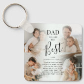 「パパ」お前は名最高の前&引用文キープサケ キーホルダー (正面)