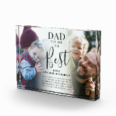 「パパ」お前は名最高の前&引用文キープサケ フォトブロック (右)