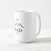 「パパ、お前は王だ」のカスタム コーヒーマグカップ (正面右)