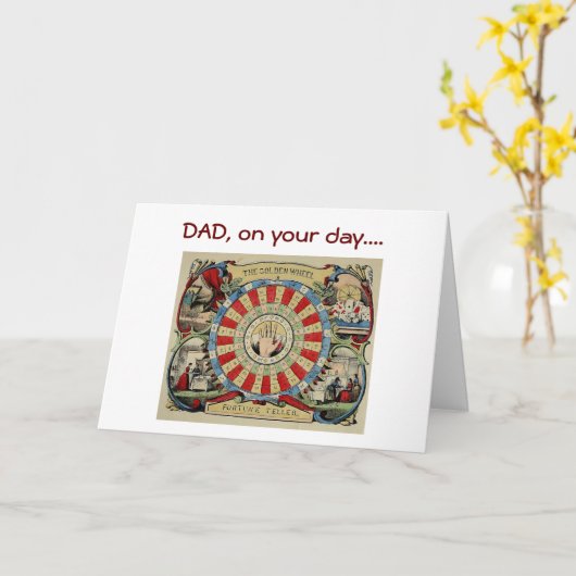 *パパ* 「お前」にはハッピーバースデーがあると思う カード (黄色い花)