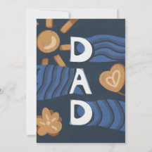 パパ - お父さんの日おめでとう ネイビーブルー