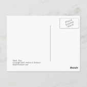 パパ – お父さんダックベビーワゴンかわいいおもしろいアート ポストカード (裏面)