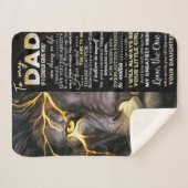 パパ |かわいい文字 |素敵な贈り物 シェルパブランケット (正面(横))