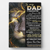 パパ |かわいい文字 |素敵な贈り物 フォトプラーク (正面)