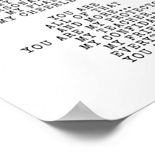 パパ |この詩をカスタマイズする ポスター (角)