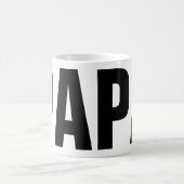 パパ|のパパのコップのためのおもしろいな父の日のマグ コーヒーマグカップ (中央)