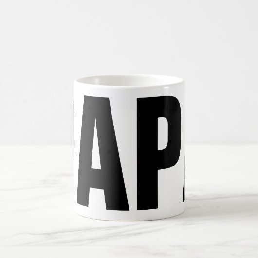 パパ|のパパのコップのためのおもしろいな父の日のマグ コーヒーマグカップ (中央)