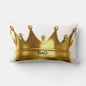 "パパ"の王冠のLUMBARの枕 ランバークッション (裏面)