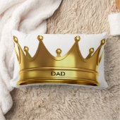 "パパ"の王冠のLUMBARの枕 ランバークッション (ブランケット)