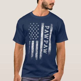 パパ アメリカ国旗 パパへのギフト 愛国心を込めた父へのプレゼント Tシャツ