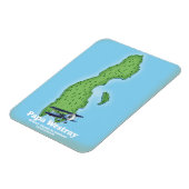 パパ・ウェストレー・スコットランドの地図。 マグネット (左側)