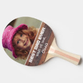 パパ·エヴァー·ファザーズ·デイ2020ブラウン·ウッド写真 卓球ラケット (横)