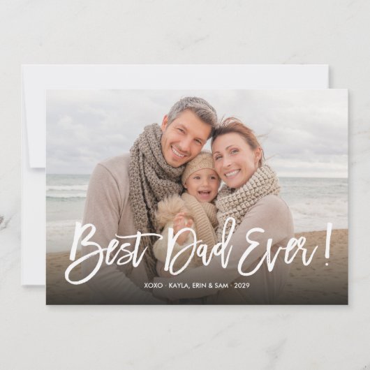 パパ·エヴァー·ファザー·デイ·フォト·グリーティング·カード カード (正面)