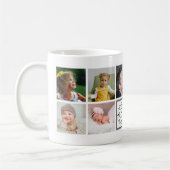 パパ·エヴァ·ファザーズ·デイ·フォト·コラージュ·モノグラム コーヒーマグカップ (左)