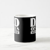 パパ・オブ・ガールズが数ではハッシュタグガール・ファザー コーヒーマグカップ (中央)