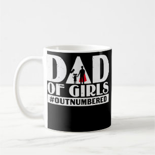 パパ・オブ・ガールズが数ではハッシュタグガール・ファザー コーヒーマグカップ