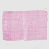 パパ・オブ・ガールズピンクホワイトファミリーラブスポー名門私立校風のツ ゴルフタオル (横)