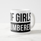 パパ·オブ·ガールズ#Outnumbered ジャンボコーヒーマグカップ (正面右)