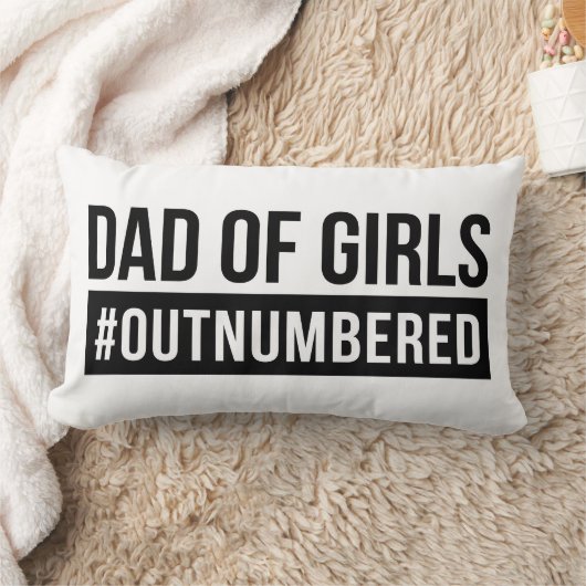 パパ·オブ·ガールズ#Outnumbered ランバークッション (ブランケット)