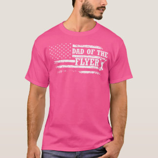 パパ・オブ・ザ・フライヤー米国国旗のチアリーダーチアリーティング Tシャツ