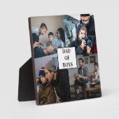 パパ・オブ・ボーイズ父の日カスタム4 Photo Collage フォトプラーク (正面)