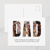 パパ　オリジナル　写真　父の日　誕生日 ポストカード (正面/裏面)