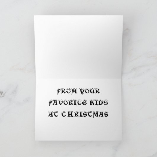 パパ=クお気に入りのリスマスの子どもたち シーズンカード (内部)