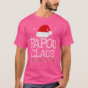 パパ・クラウス クリスマス サンタ帽子 マッチング クリスマスパーティー Tシャツ