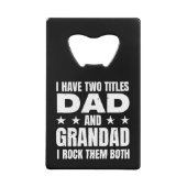 パパ クレジットカード栓抜き (正面)