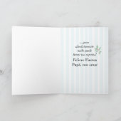 パパ、サンタ塗り潰しストッキングおもしろい、スペインの、 シーズンカード (内部)