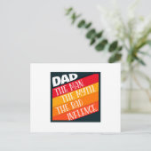 パパ・ザ・マン・ザ・ミス・ザ・バッド・インフルエンス ポストカード (スタンド正面)