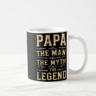 パパ・ザ・マン・ザ・ミス・ザ・レジェンド 父の日 コーヒーマグカップ
