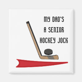 パパ – シニアホッケープレーヤー マグネット