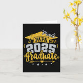 パパ シニア 2025 2025年卒業クラスの自慢のパパ カード (黄色い花)