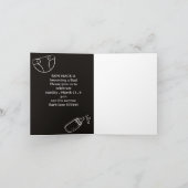 パパ・シャワーおむつdadchelor 、ビールパーティーinvite 招待状 (内部)