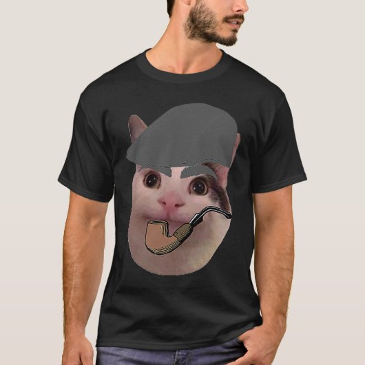 パパ シロクマ ネコ Tシャツ (正面)