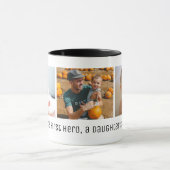 パパ・ソンのヒーロー・ドーターファースト・ラブ・フォト  マグカップ (中央)