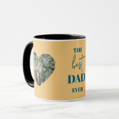 パパ&チャイルドフォトマグカップ – ハートフレーム最高のパパEver マグカップ (正面左)