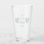 パパ&チャイルドフォト – ハートフレーム最高のパパEver タンブラーグラス (裏面)