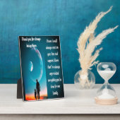 パパ・デ感動的スの心カスタムのこもった贈り物 フォトプラーク (側面)