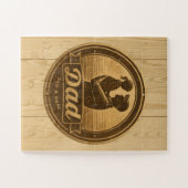 パパ&ドーターウッドエンブレイス ジグソーパズル (横)