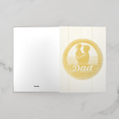 パパ&ドーターヴィンテージエンスカード 箔グリーティングカード (外側レイダウン)