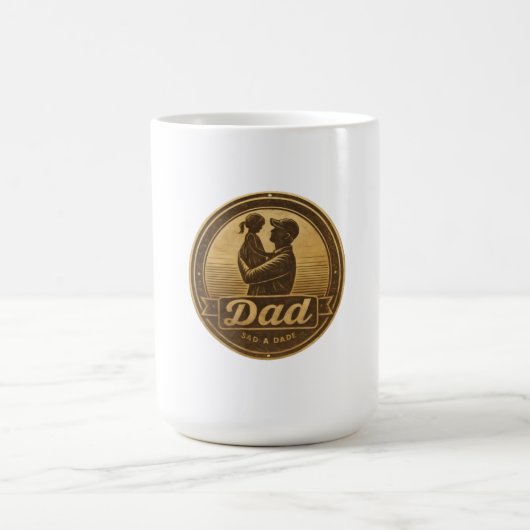 パパ&ドーターヴィンテージ抱擁マグカップ モーフィングマグカップ (中央)