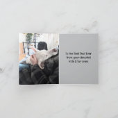 パパ・ハッピーファーザー・デーの愛犬の写真 シーズンカード (内部)